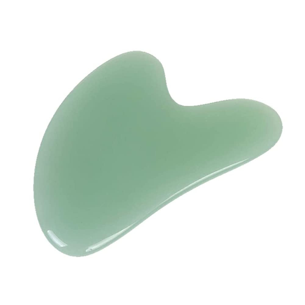 Mysense Level a Gua Sha Facial Massage Tool,Jade and Rose Quartz Guasha Face Massage Tool,Skin Care Massage Beauty Tool for Women Body Eyes Neck Slimming Massager (Heart Shape) Health & Beauty > Personal Care > Cosmetics > Cosmetic Tools > Skin Care Tools Mysense Green  