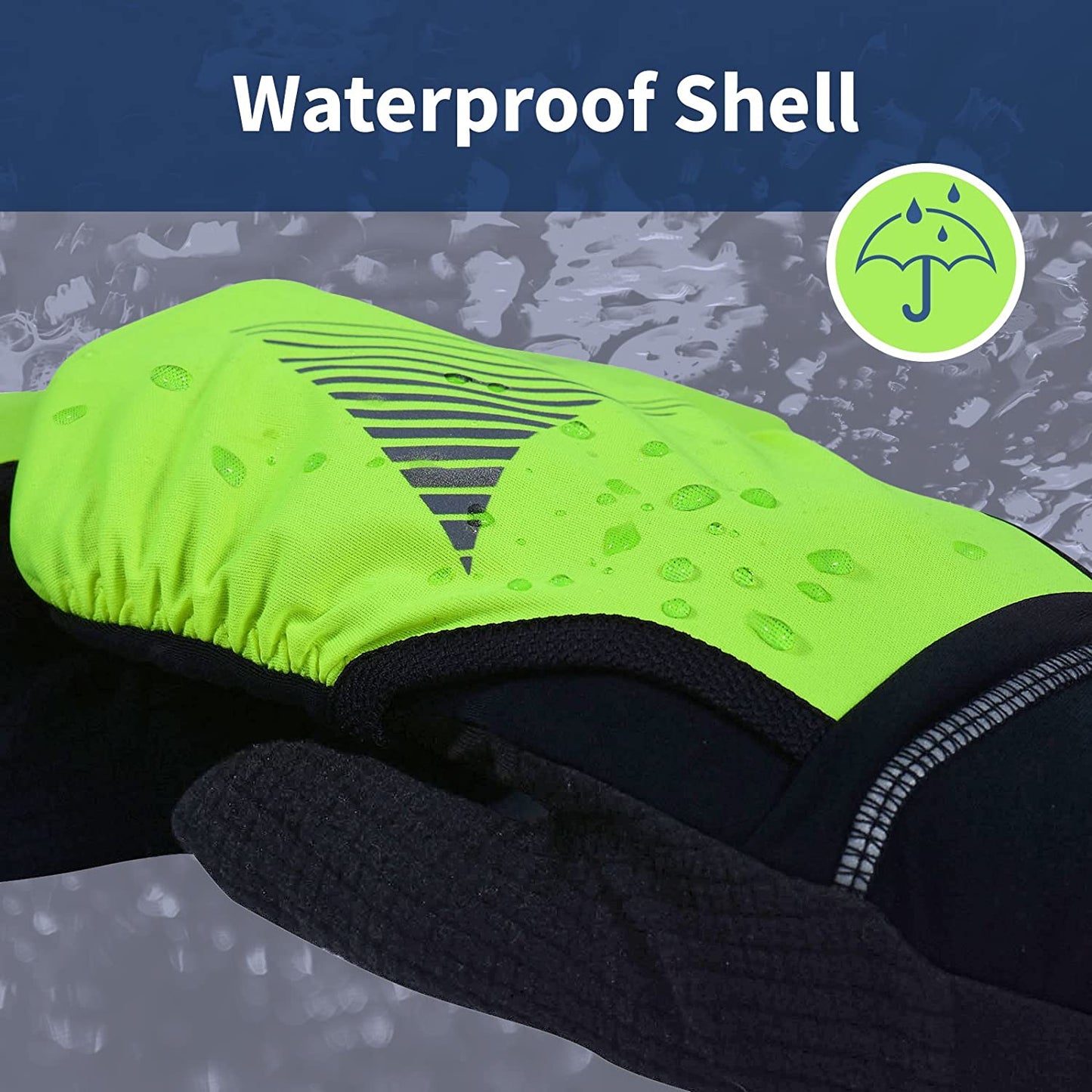 Trailheads Men'S Touchscreen Gloves with Reflective Waterproof Mitten Shell - Convertible Running Gloves Apparel & Accessories > Clothing Accessories > Gloves & Mittens TrailHeads   