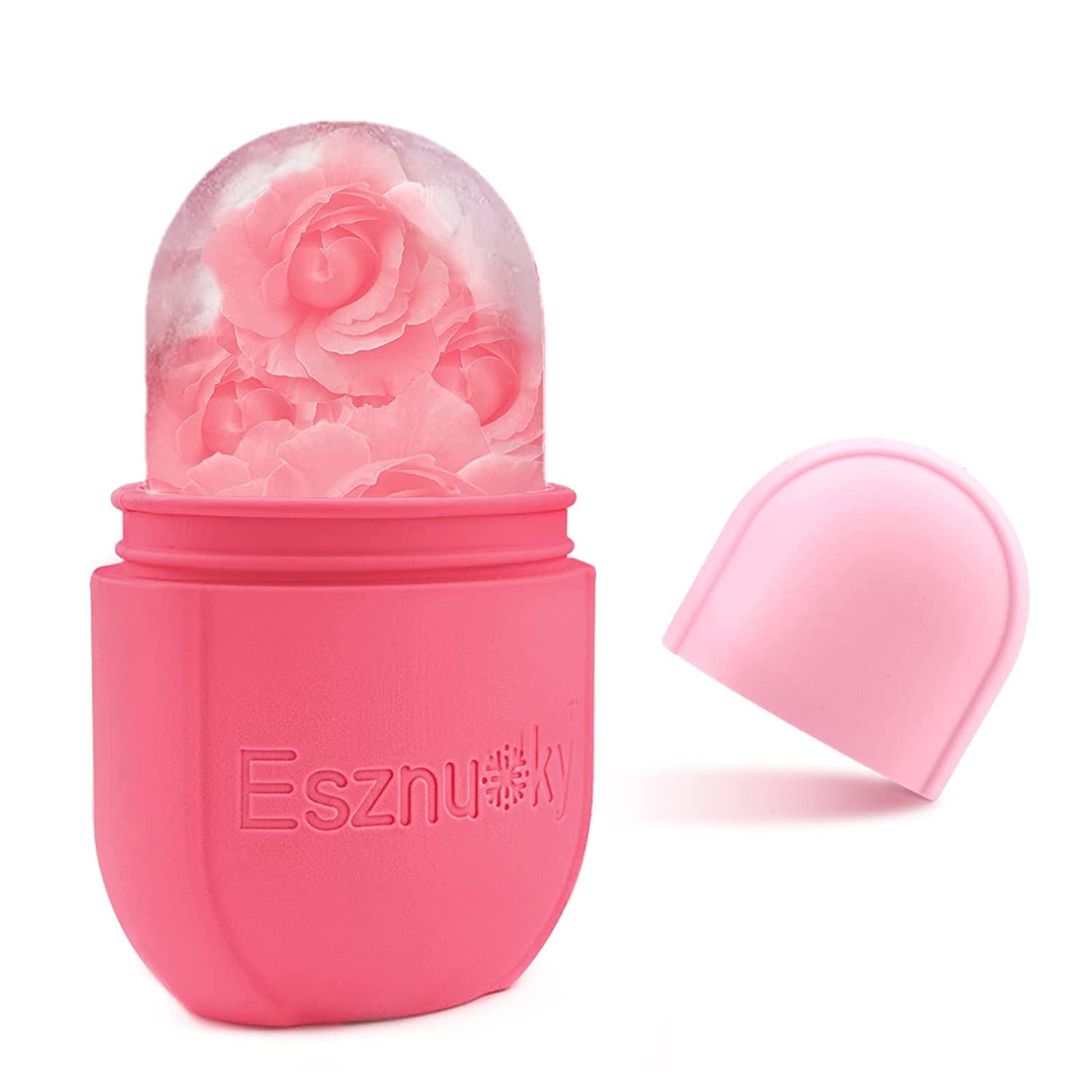 Ice Roller for Face Eye and Neck, Esznuoky Facial Beauty Ice Mold for Brighten Skin & Enhance Your Natural Glow, Cold Therapy Massage Tool for Shrink Pores, Reduce Acne (Pink) Health & Beauty > Personal Care > Cosmetics > Cosmetic Tools > Skin Care Tools Esznuoky Light & Deep Pink  