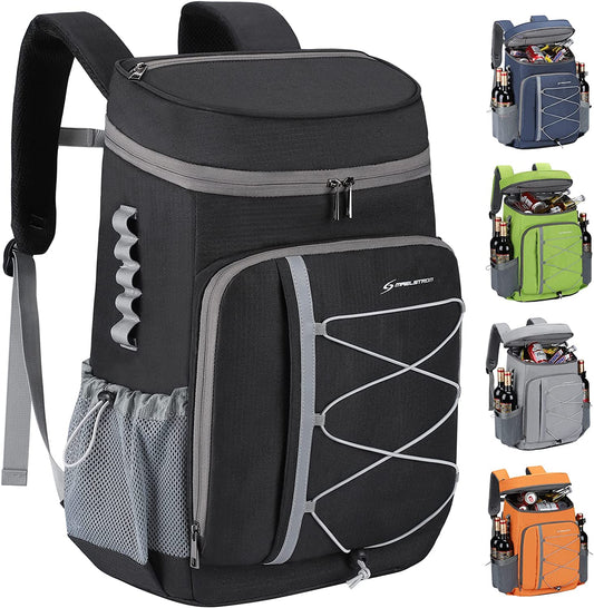 Maelstrom Cooler Backpack,35 Can Backpack Cooler Leakproof,Insulated Soft Cooler Bag,Camping Cooler,Beach Cooler,Ice Chest Backpack,Lightweight Travel Cooler Lunch Backpack for Hiking,Shopping Apparel & Accessories > Jewelry > Bracelets Maelstrom Black  