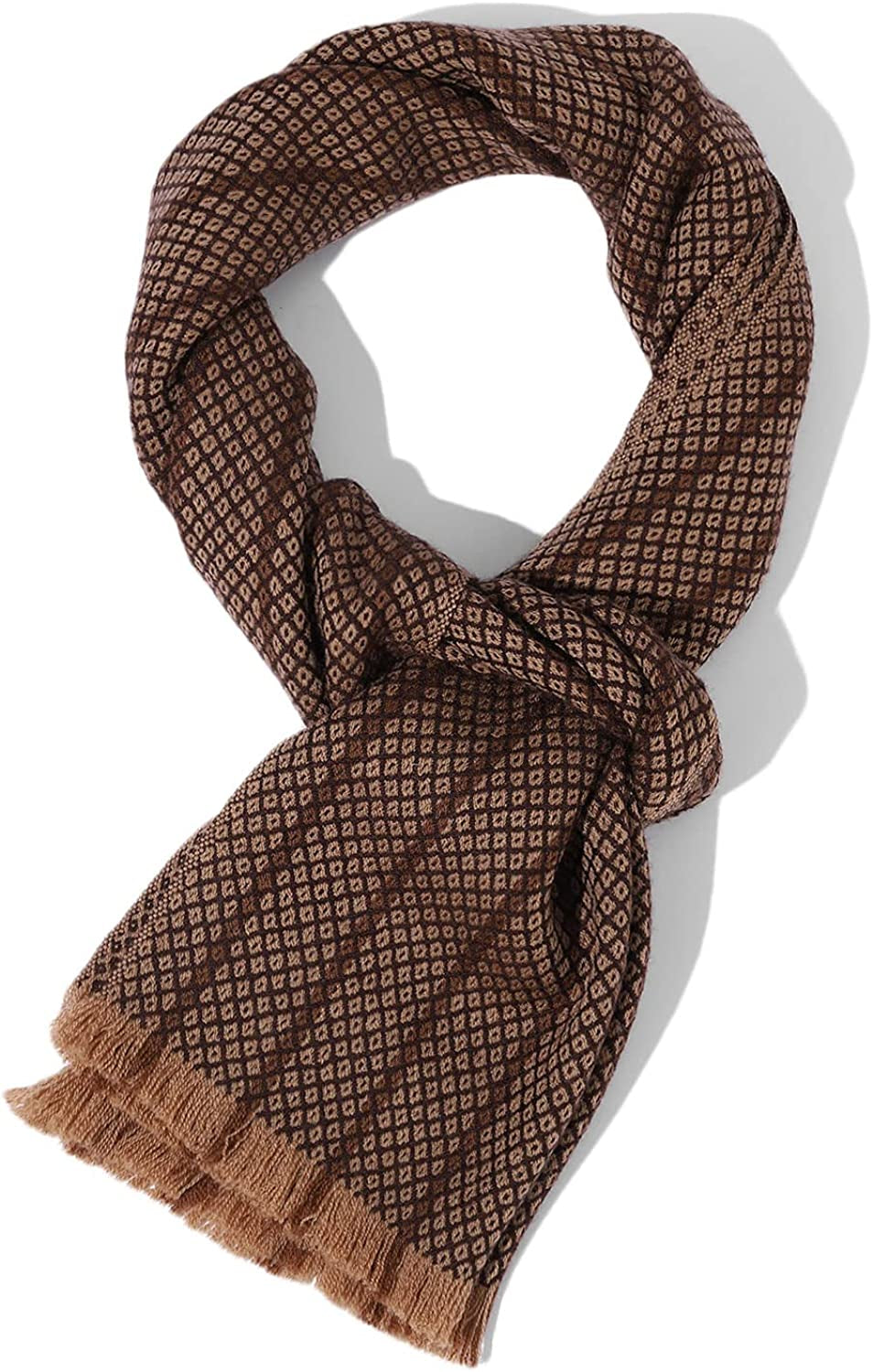 WAMSOFT 100% Pure Wool Scarf, Thick Long Plaid Scarf Winter Tartan Scarves for Men Women… Apparel & Accessories > Clothing Accessories > Scarves & Shawls WAMSOFT Turmeric  