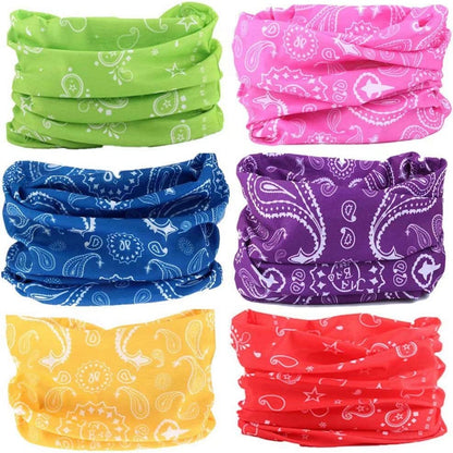 DEMIL 6PCS/8PCS/12PCS Seamless Headband Bandanas Headwear for Men&Women Scarf Apparel & Accessories > Clothing Accessories > Headwear Demil Sports 6pcs-3rains  