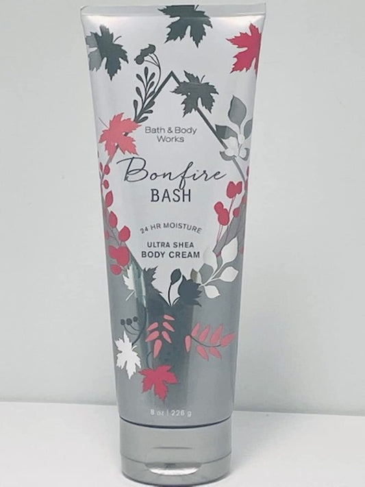 Bath and Body Works Bonfire Bash Body Cream 8 Ounce Full Size Fall 2020 Health & Beauty > Personal Care > Cosmetics > Bath & Body Bath & Body Works   