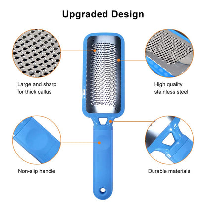 Foot File Callus Remover for Feet Heel Scraper for Feet Professional Foot Care in Pedicure Tools to Remove Dead Skin,Foot Scraper Available for Dry and Wet Feet,Stainless Steel Surgical Grade File Health & Beauty > Personal Care > Foot Care Duyoku   