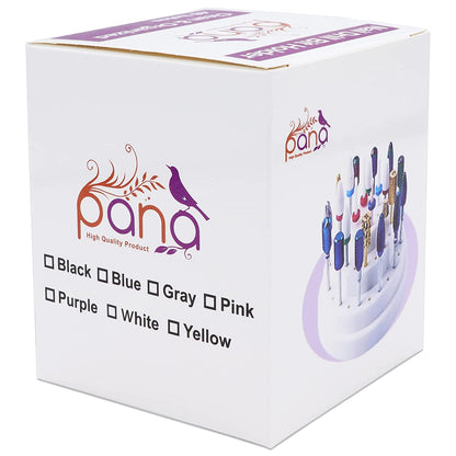 PANA Nail Drill Bit Holder Stand Display Organizer- Dust Proof Storage Container Box Case Tools for Home Use or Nail Salon - (48 Holes, Silver) Health & Beauty > Personal Care > Cosmetics > Cosmetic Tools > Nail Tools PANA   