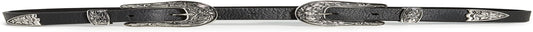 B-Low the Belt Women'S Baby Bri Bri Belt Apparel & Accessories > Clothing Accessories > Belts B-Low the Belt Black/Silver Small 