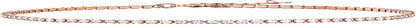 PAVOI 14K Gold Plated Charm Link Flat Gold Anklets for Women Apparel & Accessories > Jewelry > Anklets PAVOI Tennis rose plated 