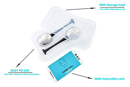 OSRSR Ice Globes Cryo Sticks Facial Massage Tools,Skin Care Unbreakable Stainless Steel Beauty Cold Roller for Face Eyes & Neck,Gifts for Women Mom Wife Girlfriend Health & Beauty > Personal Care > Cosmetics > Cosmetic Tools > Skin Care Tools OSRSR   