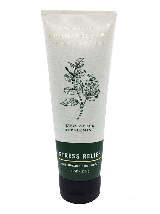 Bath & Body Works Aromatherapy Stress Relief Eucalyptus Spearmint Body Cream 8 Ounce Health & Beauty > Personal Care > Cosmetics > Bath & Body Bath & Body Works 8 Ounce (Pack of 1)  