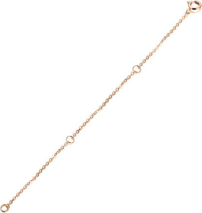 FENCCI 14K Solid Gold Chain Necklace Extender 2,3,4 Inch, Delicate Durable Adjustable Gold Chain Extender for Gold Necklace Bracelet Anklet Apparel & Accessories > Jewelry > Anklets FENCCI Rose Gold 2 inch 