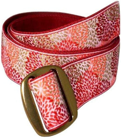 Bison Designs Women'S Manzo Belt with Anodized Aluminum Buckle Apparel & Accessories > Clothing Accessories > Belts Bison Designs LLC Coral Reef Large/42-Inch 