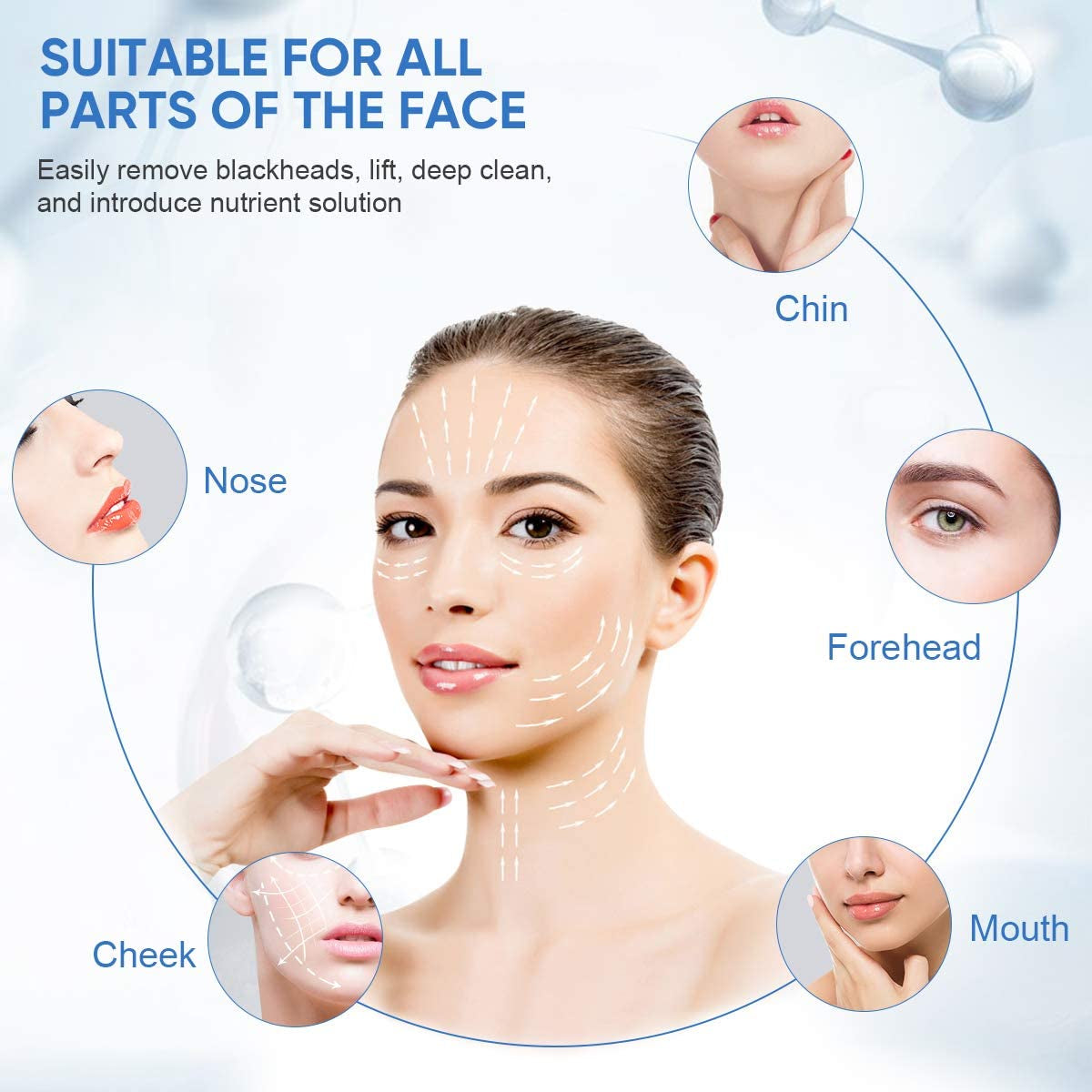 Ruoxu Skin Scrubber Face Spatula, Professional Skin Spatula Blackhead Remover with 4 Modes, Facial Pore Deep Cleansing Skin Care Tool for Women & Men, White Health & Beauty > Personal Care > Cosmetics > Cosmetic Tools > Skin Care Tools Ruoxu   