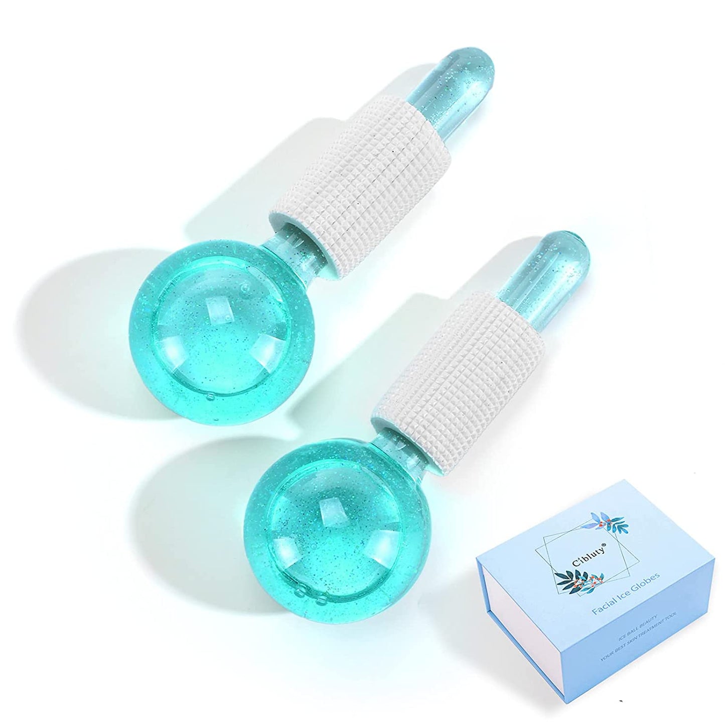 CIBLUTY ICE GLOBES for FACIAL, 2 PCS Facial Globes for Massage Tool, Facial Roller Cold Skin Massagers, Tighten Skin, Reduce Puffiness and Dark Circles, Enhance Circulation Health & Beauty > Personal Care > Cosmetics > Cosmetic Tools > Skin Care Tools CIBLUTY Green  