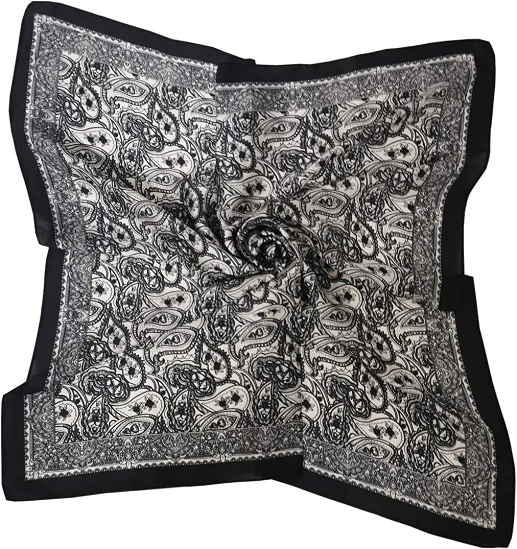 Fyluoke Silk Satin Headscarf Neck Hair Scarf Bandana for Women 4-Packs (Four-S07) Apparel & Accessories > Clothing Accessories > Bandanas & Headties FYLuoke   