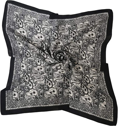 Fyluoke Silk Satin Headscarf Neck Hair Scarf Bandana for Women 4-Packs (Four-S07) Apparel & Accessories > Clothing Accessories > Bandanas & Headties FYLuoke   