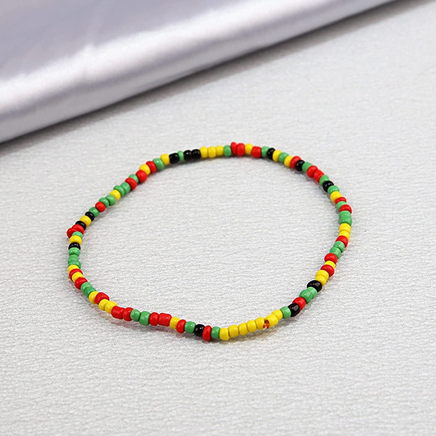 Jewelry Accessories for Teen Girls Elastic Bracelet Jewelry Handmade Bracelet Feet Colorful Anklet 24Pc Beads and Body Chain Bracelets for Kids (Multicolor, One Size) Apparel & Accessories > Jewelry > Anklets Generic   