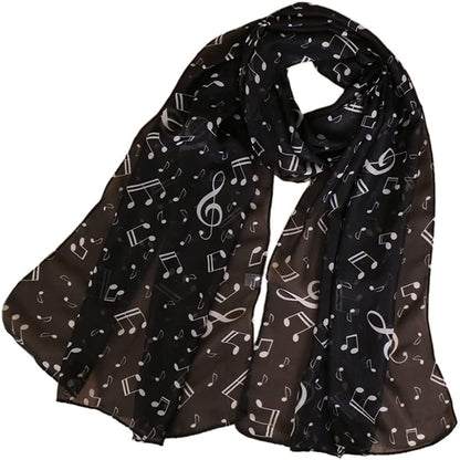 LMVERNA Chiffon Flower Scarf Women'S Floral Scarves Printe Chiffon Scarf Polka Dot Shawls Long Scarf Wrap Apparel & Accessories > Clothing Accessories > Scarves & Shawls LMVERNA Black3  