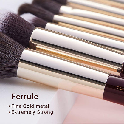 Jessup 15Pcs Makeup Brushes Make up Tool Kit Beauty Professional Eyeshadow Power Lipstick Blending Cheeck Cosmetic Brushes Set Zinfandel T283 Health & Beauty > Personal Care > Cosmetics > Cosmetic Tools > Makeup Tools Jessup   