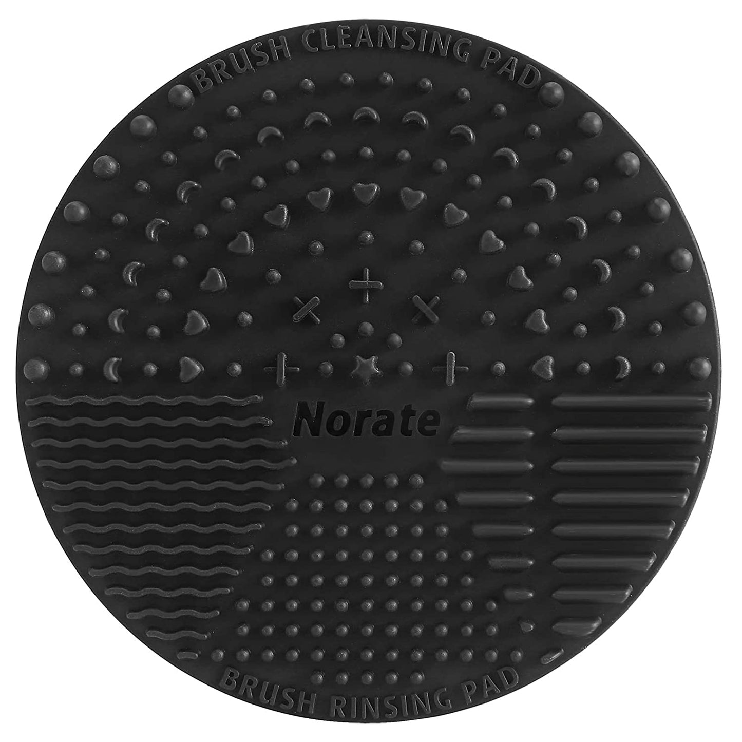 Brush Cleaning Mat, Silicone Makeup Cleaning Brush Scrubber Mat Portable Washing Tool Cosmetic Brush Cleaner with Suction Cup for Valentines Day Health & Beauty > Personal Care > Cosmetics > Cosmetic Tools > Makeup Tools Norate Black  