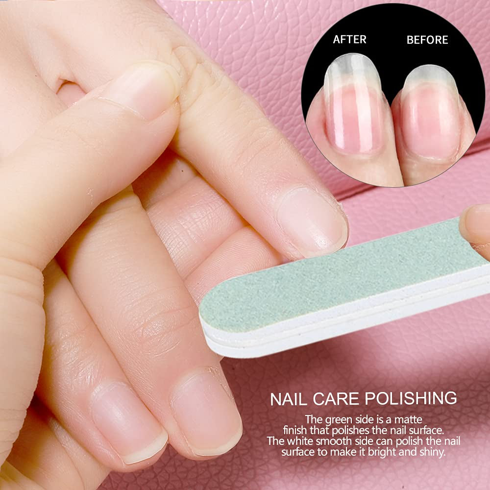 Nail Files and Buffers, FANDAMEI 20PCS Professional Manicure Tools Kit. Rectangular Nail Buffer Block & 100/180 Grit Nail File, 7 Way Nail File & Nail Polishing Buffer. Nail Care File Buffer Tool Health & Beauty > Personal Care > Cosmetics > Cosmetic Tools > Nail Tools FANDAMEI   