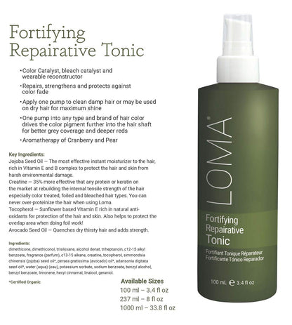 Loma Hair Care Fortifying Reparative Tonic, 3.4 Fl Oz Health & Beauty > Personal Care > Hair Care Innovative Salon Products, Inc.   