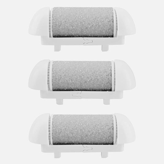 Electric Callus Remover Refill,Elmchee Perfect Refill 3 Same Rough Replacement Rollers Professional Feet Care Grinding Heads Pack of 3 (Grey) Health & Beauty > Personal Care > Foot Care Elmchee Grey 3 same heads 