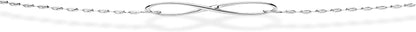 Miabella 925 Sterling Silver or 18Kt Yellow Gold over Silver Diamond-Cut Infinity Beaded Ball Chain Anklet Ankle Bracelet for Women Teen Girls, Made in Italy Apparel & Accessories > Jewelry > Anklets Miabella   