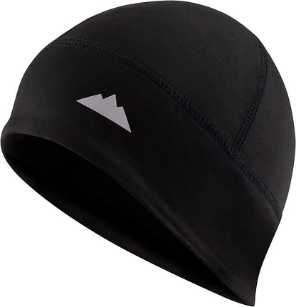 Skull Cap Helmet Liner Running Beanie - Winter Thermal under Helmet Cycling Head Hat - Ultimate Moisture Wicking Performance Apparel & Accessories > Clothing Accessories > Headwear Tough Headwear Black One Size 