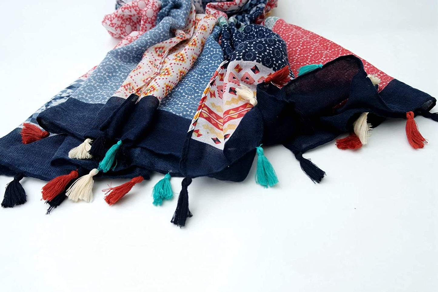 Scarfs for Women Lightweight Floral Flower Winter Scarf Large Fashion Wrap Shawls Oversized Cape Tassel Fall Scarves Apparel & Accessories > Clothing Accessories > Scarves & Shawls STONE   