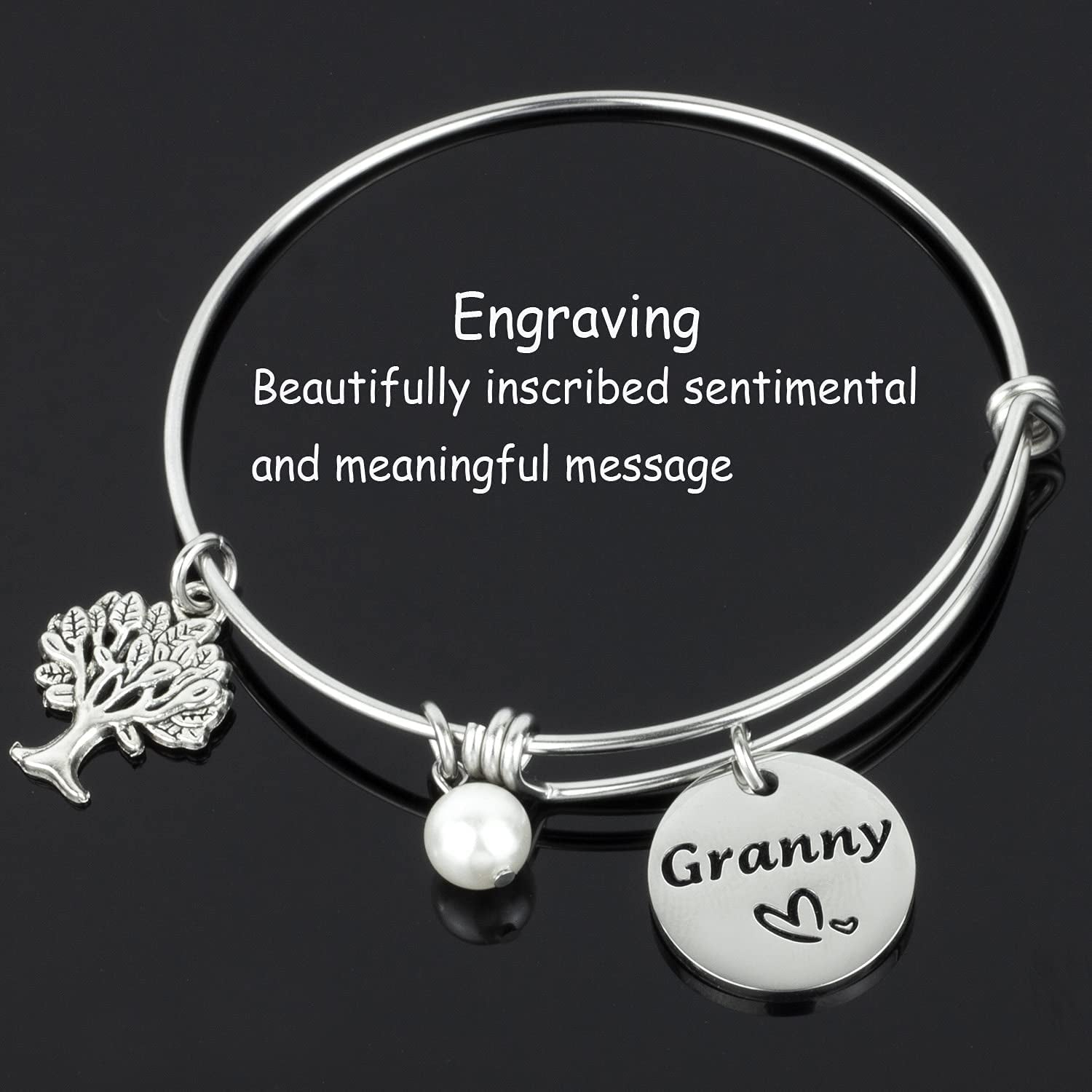 Hutimy Granny Gifts Bracelet for Women Jewelry for Granny Bangle Bracelets Jwelry Best Gift for Granny Bracelet Apparel & Accessories > Jewelry > Bracelets Hutimy Jewelry   