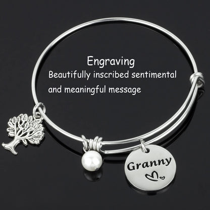 Hutimy Granny Gifts Bracelet for Women Jewelry for Granny Bangle Bracelets Jwelry Best Gift for Granny Bracelet Apparel & Accessories > Jewelry > Bracelets Hutimy Jewelry   
