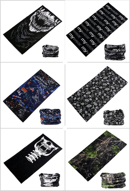 Kingree 6PCS Outdoor Magic Scarf, Elastic Headbands, Headscarves, Headwear, Mask Apparel & Accessories > Clothing Accessories > Headwear KINGREE   