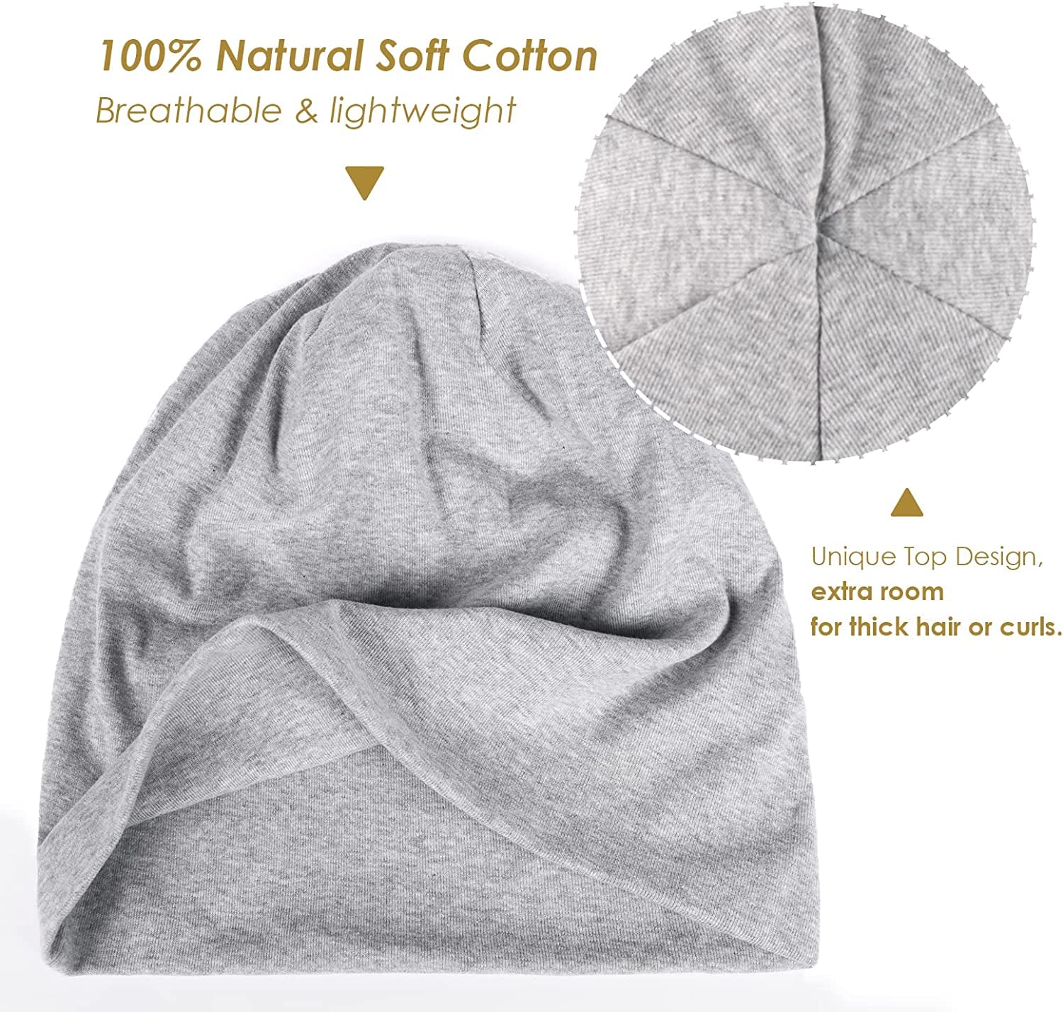 FURTALK Beanie for Womens Men Slouchy Cotton Beanies Summer Soft Skull Cap Lightweight Chemo Headwear Apparel & Accessories > Clothing Accessories > Headwear KYLIE MAX   