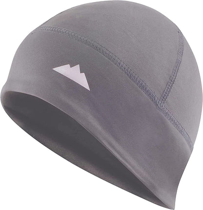 Skull Cap Helmet Liner Running Beanie - Winter Thermal under Helmet Cycling Head Hat - Ultimate Moisture Wicking Performance Apparel & Accessories > Clothing Accessories > Headwear Tough Headwear Dark Gray One Size 