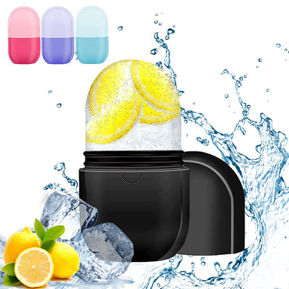 Ice Roller Silicone Facial and Eye,Facial Beauty Ice Roller Skin Care Tools,Reusable Facial Treatment to Tone Skin & De-Puff the Eye Area,Reduce Acne and Lubricate the Skin (Black 1) Health & Beauty > Personal Care > Cosmetics > Cosmetic Tools > Skin Care Tools MAITING black  