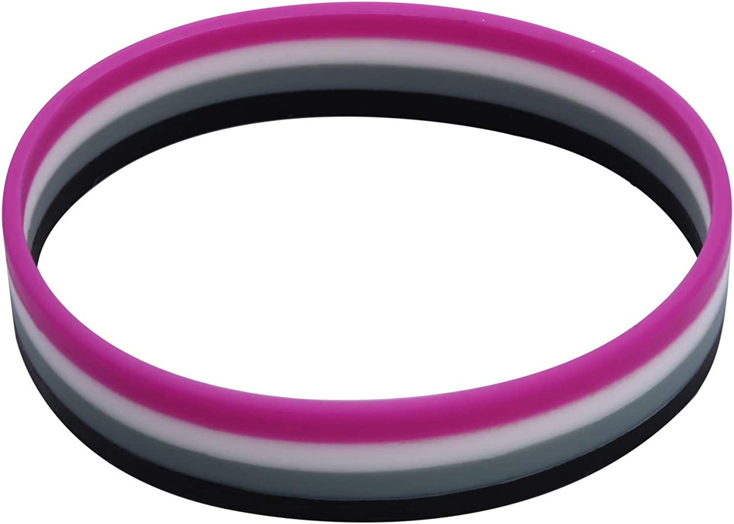 CHOORO LGBT Bracelet Gay Pride Bracelets Rainbow Silicone Rubber Wristbands LGBTQ Jewelry Gay Pride Gifts Apparel & Accessories > Jewelry > Bracelets CHOORO Asexual rope  