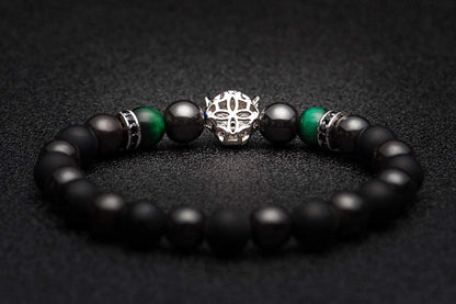Karseer Black Panther Natural Stone Anxiety Bracelet Healing Crystals and Magnetic Energy Balance Stress Relief Beaded Bracelet Yoga Meditation Praying Protection Jewelry Gift Apparel & Accessories > Jewelry > Bracelets Karseer   