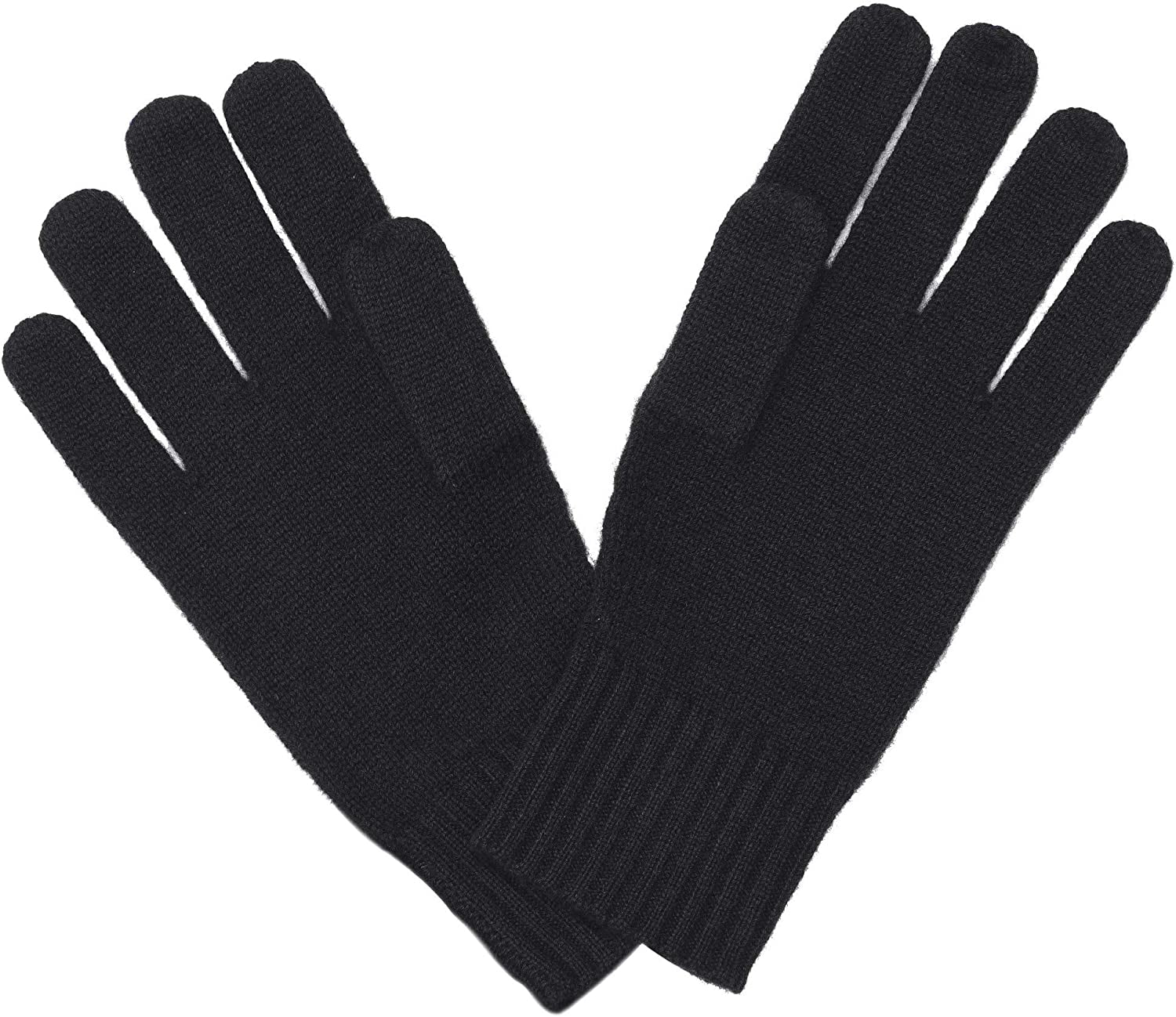 Cashmeren Unisex Plain Knit Solid Scarf - Matching Gloves 100% Pure Cashmere Accessories • Add Both to Cart for a Set Apparel & Accessories > Clothing Accessories > Gloves & Mittens Cashmeren Black / Gloves Gloves - One Size / Scarf - 80"x 13.5" 