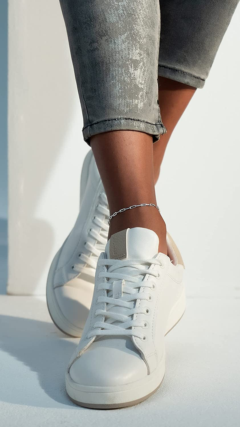 Miabella Solid 925 Sterling Silver or 18Kt Yellow Gold over Silver Italian 2.5Mm Paperclip Link Chain Anklet Ankle Bracelet for Women, Made in Italy Apparel & Accessories > Jewelry > Anklets Miabella   