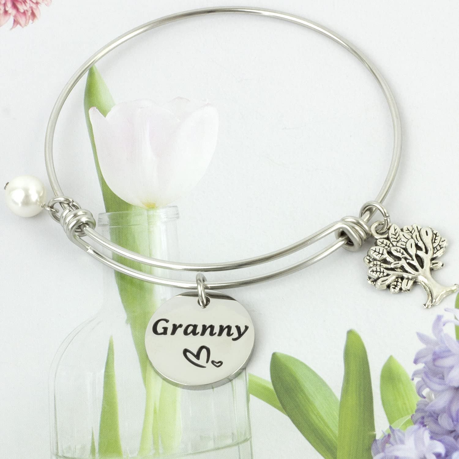 Hutimy Granny Gifts Bracelet for Women Jewelry for Granny Bangle Bracelets Jwelry Best Gift for Granny Bracelet Apparel & Accessories > Jewelry > Bracelets Hutimy Jewelry   
