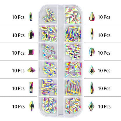 Artdone Nail Art Rhinestones 5000Pcs+2000Pcs+1728Pcs+120Pcs Multi Shapes Glass Crystal AB Rhinestones for Nail Gems with Tools and Nail Rhinestone Glue Nail Decoration and Accessories Kit. Health & Beauty > Personal Care > Cosmetics > Cosmetic Tools > Nail Tools Artdone   
