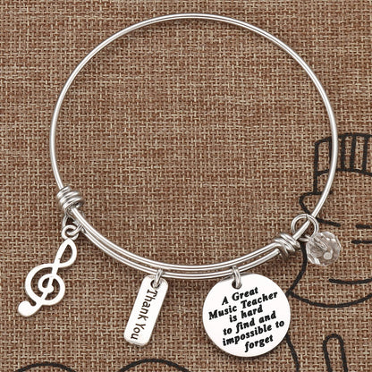 Kivosliviz Music Teacher Bracelet Gifts Piano Teacher Gifts for Women Violin Teacher Appreciation Jewelry Music Teacher Bracelet Apparel & Accessories > Jewelry > Bracelets Anrrion   