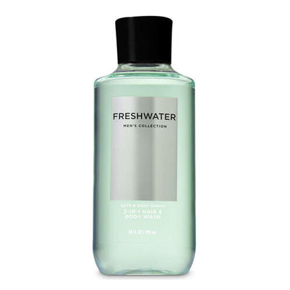 Bath and Body Works 3 Pack 2-In-1 Hair + Body Wash Freshwater, Graphite and Ocean. 10 Oz. Health & Beauty > Personal Care > Cosmetics > Bath & Body Bath & Body Works   