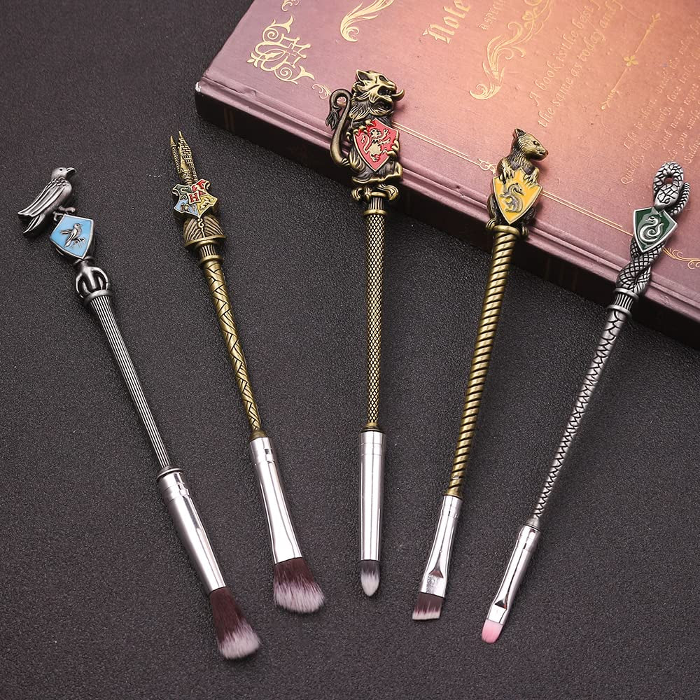 Potter Makeup Brush Set for Women with Gift Bag 5Pcs Metal Magic Eye Shadow Eyeliner Blending Pencil Lip Brush Beauty Tools (Bronze01) Health & Beauty > Personal Care > Cosmetics > Cosmetic Tools > Makeup Tools PIOZIO   