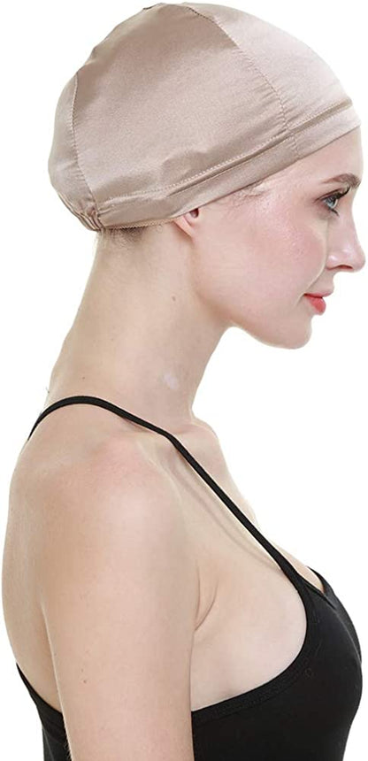 Wig Cap-100% Mulberry Silk Breathable Soft for Bald Head Available All the Year Apparel & Accessories > Clothing Accessories > Headwear FocusCare   