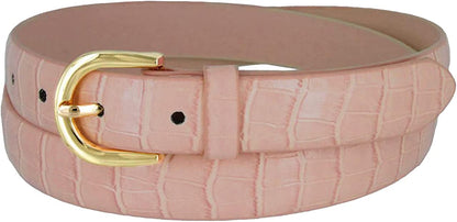 Women'S Dress Belt Casual Fashion Waist Skinny Belt 1"(25Mm) Wide, Multi-Style Options Apparel & Accessories > Clothing Accessories > Belts Belts.com Style 2 - Light Purple 42''-44'' XXL 
