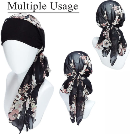 Headwear for Women Sleep Beanie Head Scarf for Bald Wraps Cancer Hats Turbans Apparel & Accessories > Clothing Accessories > Headwear Gragengs   