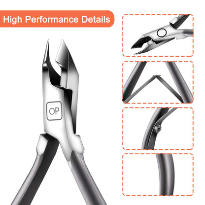 Cuticle Nippers Salon Grade for Manicurist Extremely Sharp Effortless Cuticle Trimmer Precise Clippers Pedicure Manicure Nail Care Tool, Opove X7 Mini, Space Gray Health & Beauty > Personal Care > Cosmetics > Cosmetic Tools > Nail Tools opove   