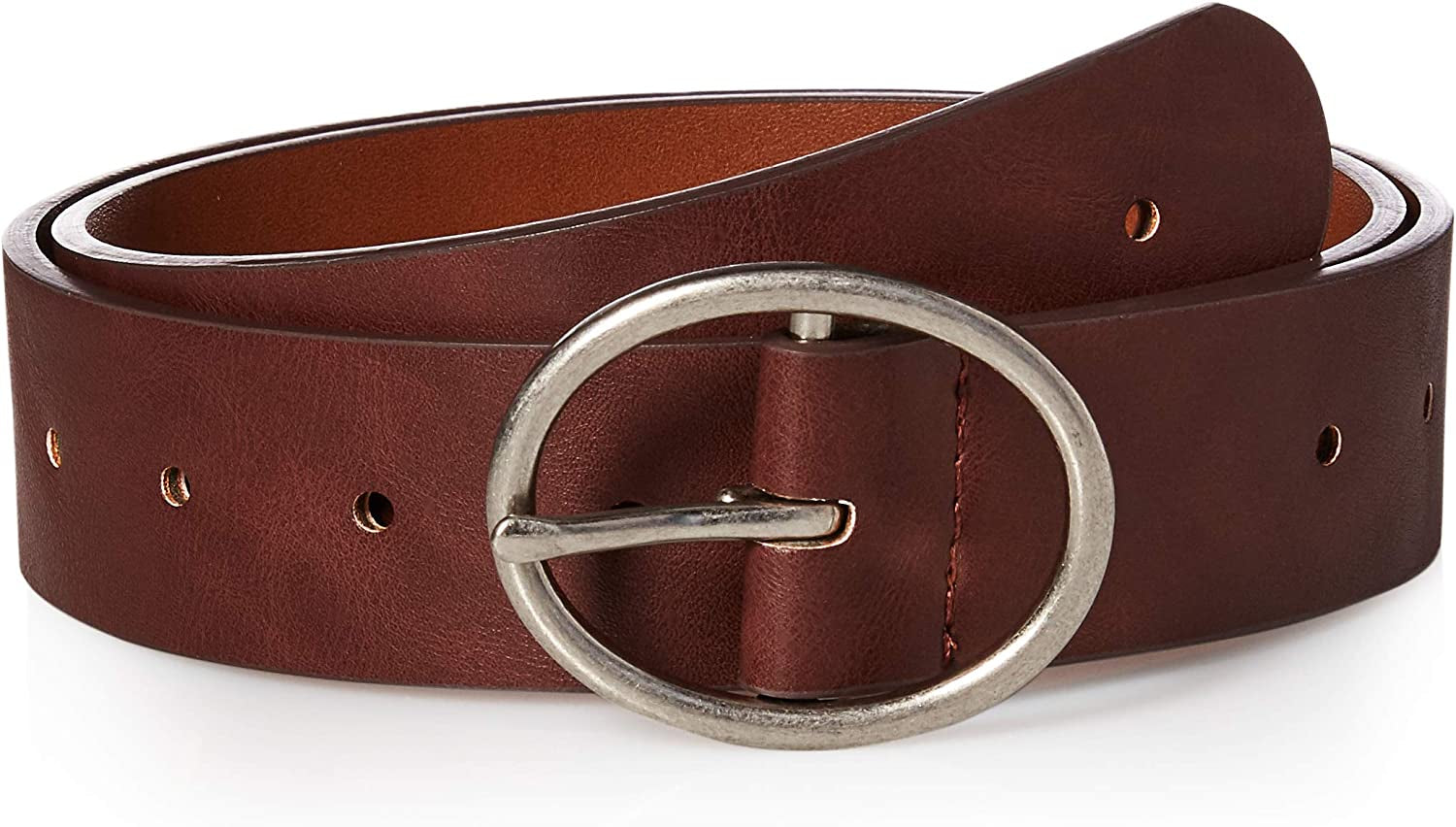 Essentials Women'S Casual Skinny Jean Belt with Single Prong Buckle Apparel & Accessories > Clothing Accessories > Belts KYLIE MAX Brown Casual Medium 