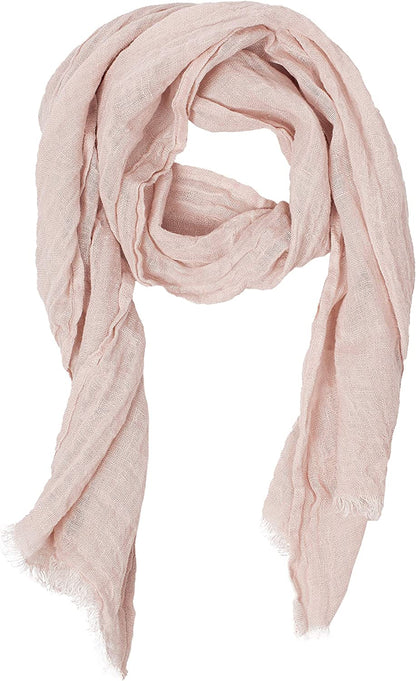 Lusie'S Linen Scarf - 100% Linen - Imported from Europe Apparel & Accessories > Clothing Accessories > Scarves & Shawls LUSIE'S LINEN Pink  